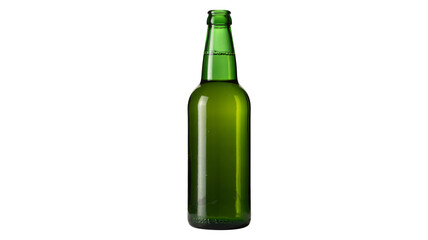 Crisp green bottle with refreshing beverage, ready for enjoyment