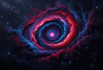 Dark Space Art  A Bold Galaxy Stands Out Against a Backdrop of Subtle Stars and Deep Shadows