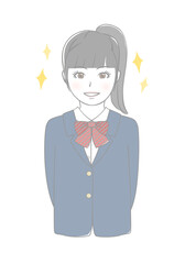 笑顔の女子生徒