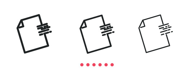 Transfer file icon. Thin line icon vector