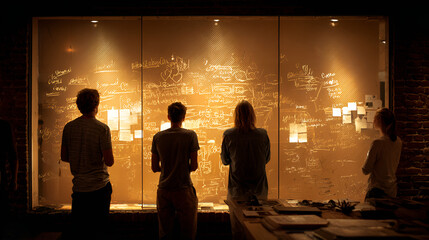 Researchers Analyzing Data, Group Research Brainstorming, Collaborative Science Research