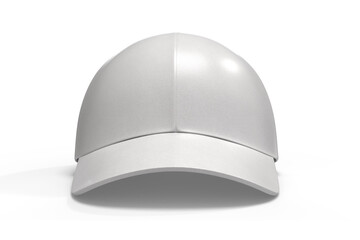 3D cap mockup leather texture isolated on background. Perfect for showcasing branding, embroidery, fashion designs, or apparel designers, logo presentation, product showcase, headgear, headwear