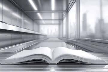 In the kitchen, a blank note is attached to the fridge door with sunlight in the background