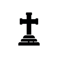 Tombstone Icon - Spooky Halloween Gravestone Vector Design