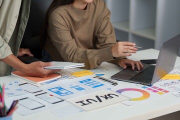 Designers Working on User Interface Concepts