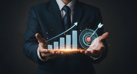 Business Growth and Target Achievement Concept