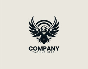 Obraz premium Eagle Gaming vector logo illustration