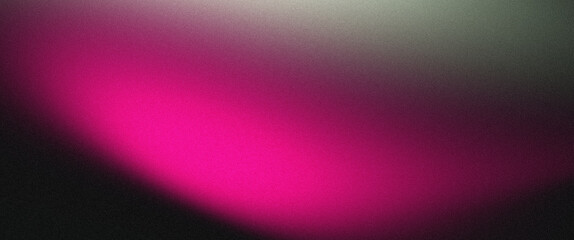 Vibrant white black pink gradient background with grainy noise texture, retro abstract wave design for poster cover banner copy space
