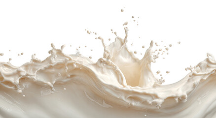 Creamy milk splash against black background (7)