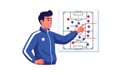 Animated Soccer Coach Strategizing with Tactical Playboard for Team Formation and Game Plan Presentation