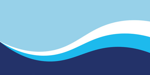 Sea waves layered vector background illustration and sea beach vector illustration.