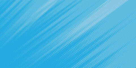 Obraz premium Dots halftone white and blue color pattern gradient grunge texture background. Dots pop art comics sport style vector illustration. Abstract speed lines style blue color halftone blue simple good art