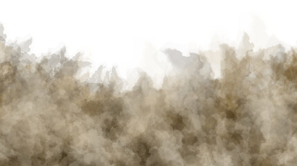 Dust Storm in Desert Landscape