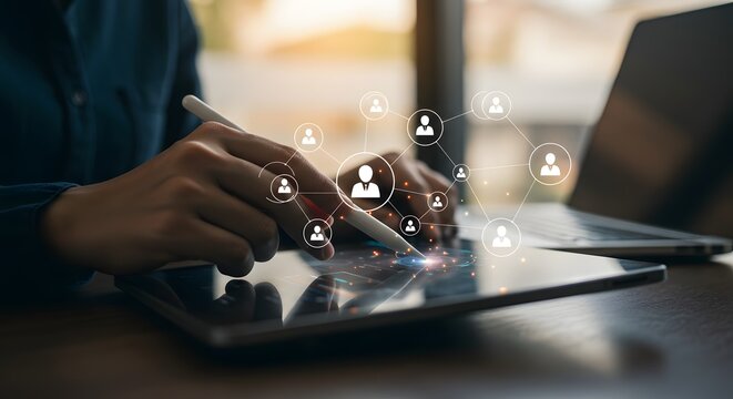 Digital Networking and Collaboration on Tablet - Powered by Adobe