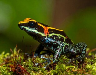 Fototapeta premium Colorful Poison Dart Frog Closeup.