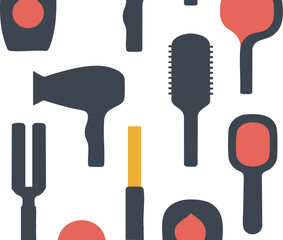 a flat design featuring different types of tools such as brushes and an arrow