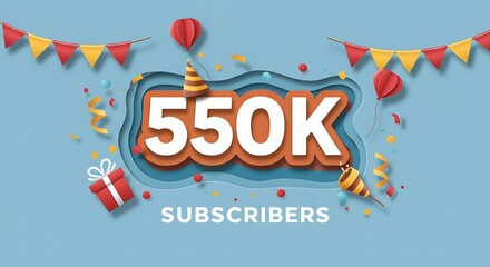 Papercut Celebration: 550K Subscribers