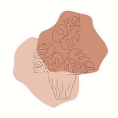 Abstract organic shapes in warm earthy tones with subtle textured patterns and a minimalist aesthetic