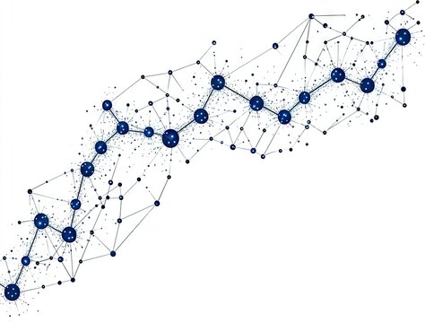 Abstract network of interconnected nodes