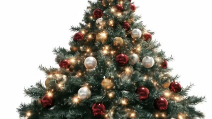 Ornamented pine tree - Powered by Adobe