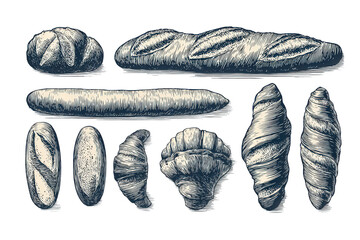 Assorted Navy Blue and Cream Rock Formations on Black Background Stone Collection Rough Texture Varied Shapes Geology Education Rock Pile Decorative Element Dark Backdrop