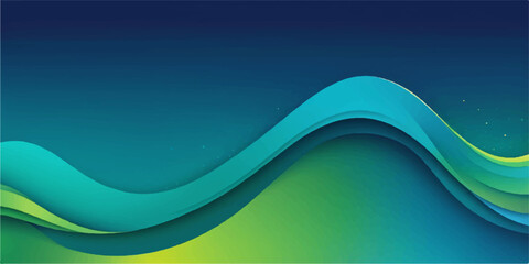 Abstract blue wave pattern with dynamic curve vector illustration for business banner design backdrop