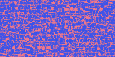 Abstract background with a blue and pink color scheme. The background is a light pink and the blue is in a random pattern that resembles veins or cracks.