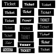set of black sale tickets coupon