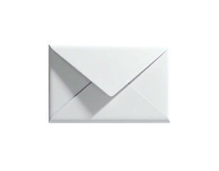 A pristine white envelope sits centered against a stark black background