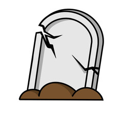 tombstone cartoon illustration
