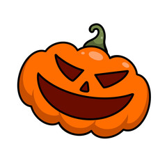 jack o lantern cartoon illustration