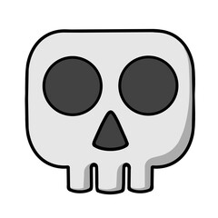 skull cartoon illlustration