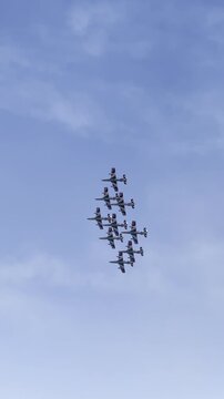 Dynamic Frecce Tricolori Italian Jet Aerial Display