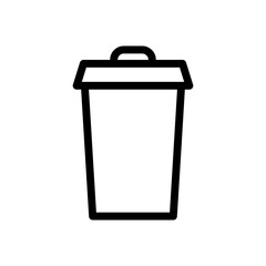 Trash can vector icon. garbage illustration sign. basket symbol. Recycle logo. Recycle button web icon.