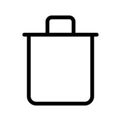 Trash can vector icon. garbage illustration sign. basket symbol. Recycle logo. Recycle button web icon.