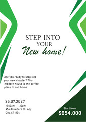 Minimal Poster Brochure Flyer design Layout background vector template A4