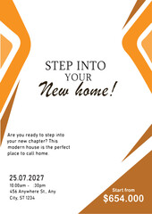 Minimal Poster Brochure Flyer design Layout background vector template A4