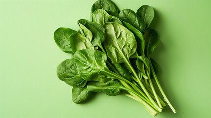 Fresh Spinach Bunch Ready for Cooking or Salad Preparation