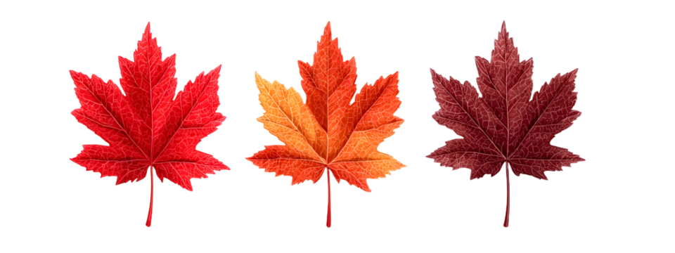 Maple leaf icon. Canada flag sign. Red maple leaves vector illustration. National Canadian emblem. Autumn fall symbol. Maple silhouette.