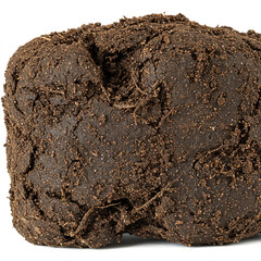 Healthy Soil Clod Close-Up: Crumbly Earth Isolated for Agriculture Imagery.