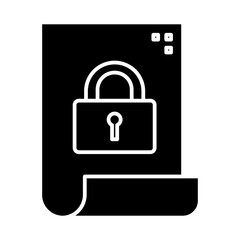encrypt glyph icon