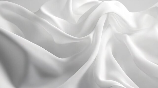 Close-up shot of a white cloth with folds and creases