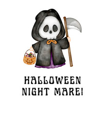Halloween nightmare graphic design