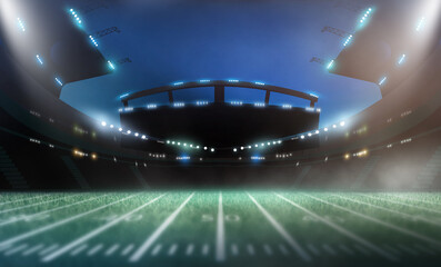 american football stadium 3d	