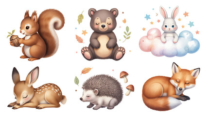 Adorable woodland creatures bring sweet dreams and forest magic to life