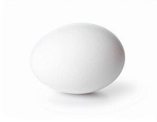 white egg isolated on white
