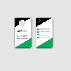 Modern Professional Business card template Front and back side. Vector illustration.###