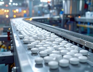 Pharmaceutical Pill Production Line.