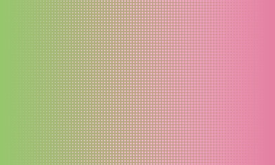 Colorful halftone dot background. Dotted halftone gradient texture. Pink and green fading comic pop art overlay backdrop. Vanishing polka dot background. Repeating dots gradation pattern background