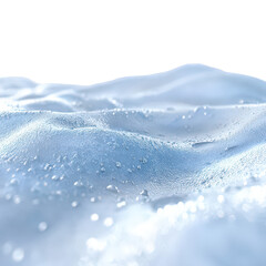 Abstract Water Surface with Blue and White Hues on Transparent Background for Graphic Design Resource